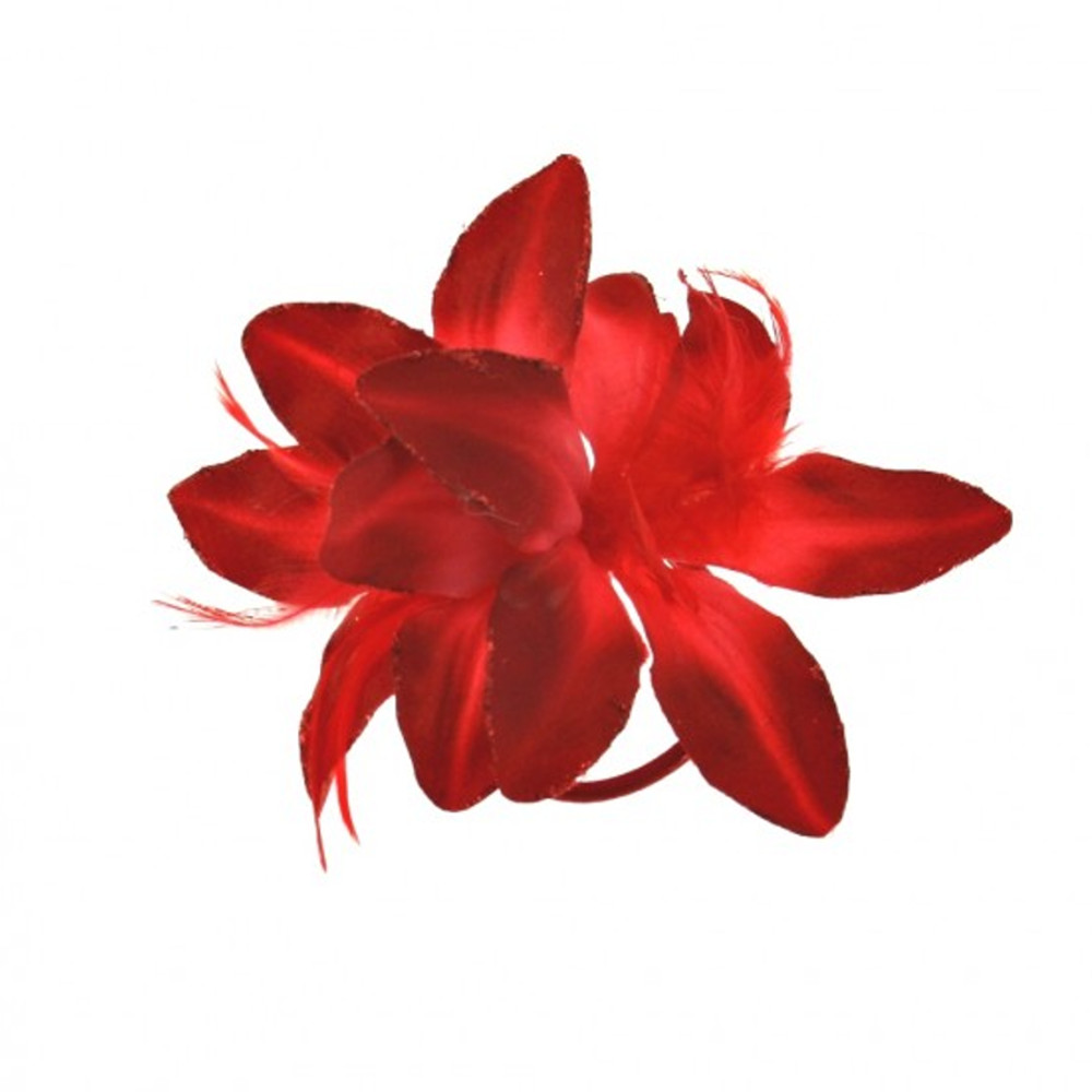 Zac's Alter Ego - Double lily Fleur de cheveux - Rouge